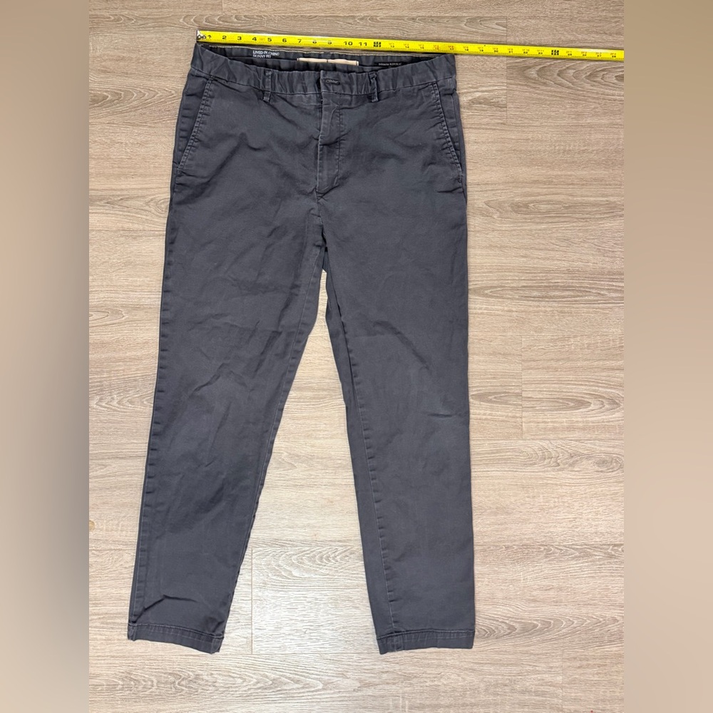 Banana Republic Men's Gray Textured Chinos